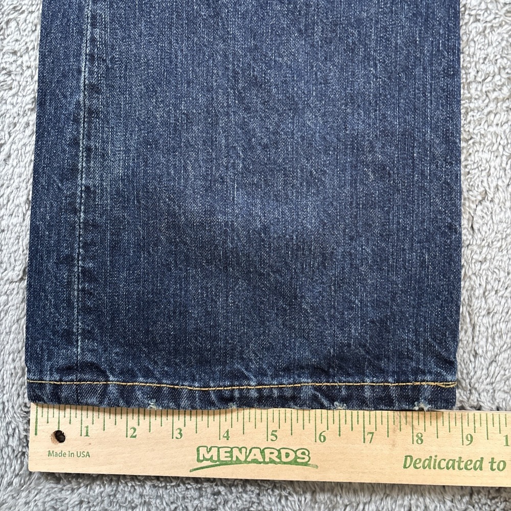 Aeropostale Driggs Slim Bootcut Jeans Mens Sz 31x32 Distressed Blue Denim Cotton - Picture 9 of 14